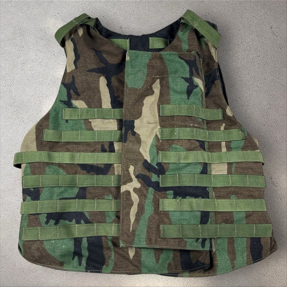 Interceptor Base Vest Size L Without‎ Soft Panels BDU Woodland Camo Point Blank
